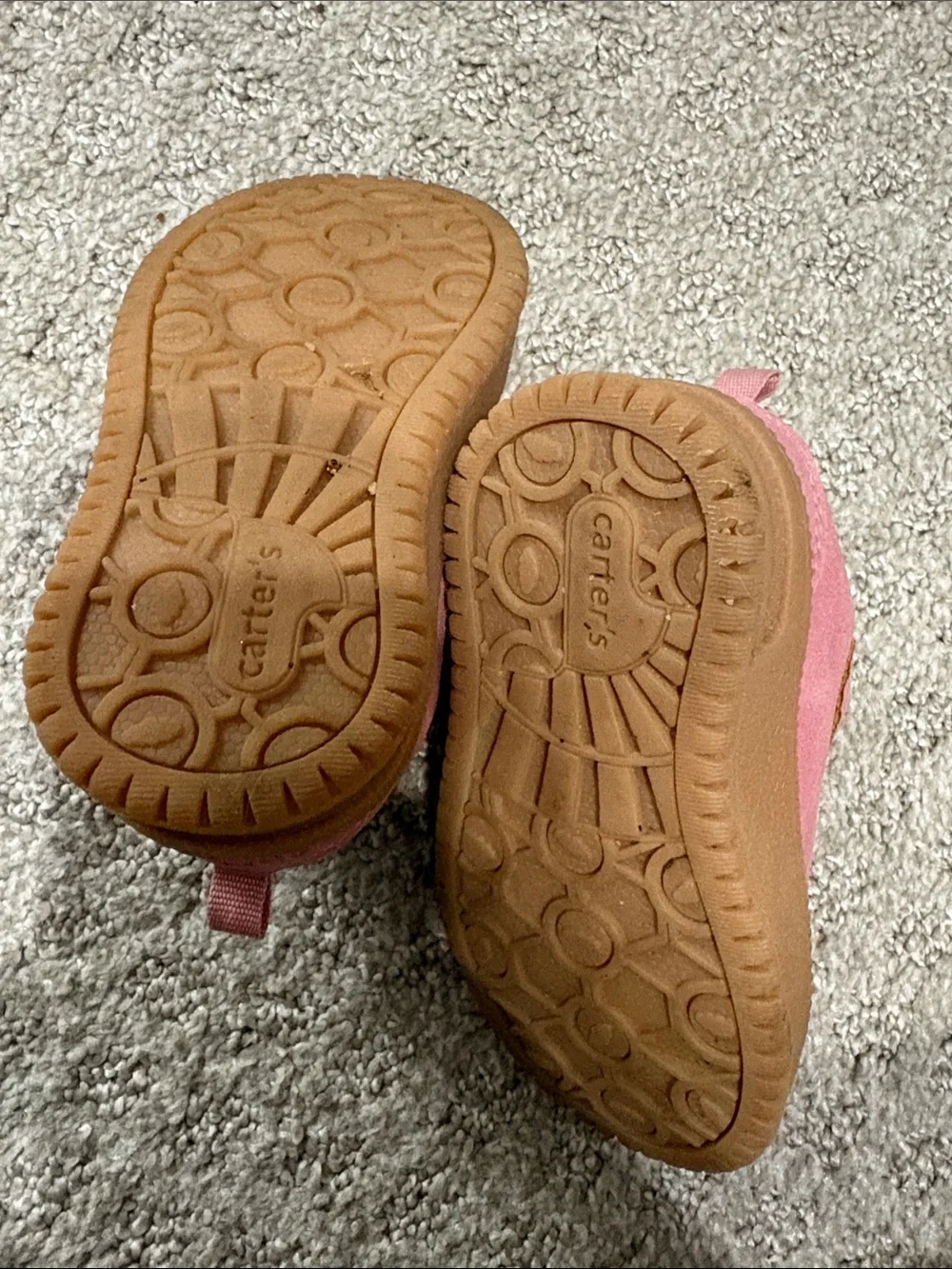 Kids Pink Suede Sneakers with Green Accent